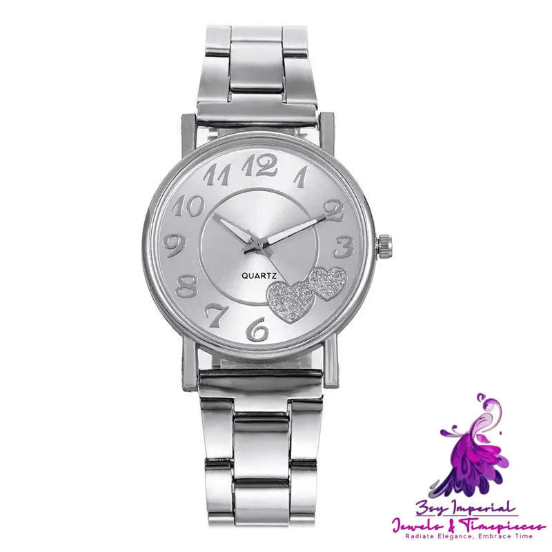 Women’s Love Steel Band Quartz Watch