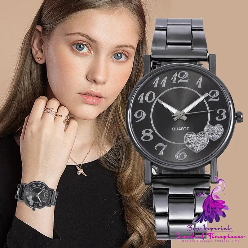 Women’s Love Steel Band Quartz Watch