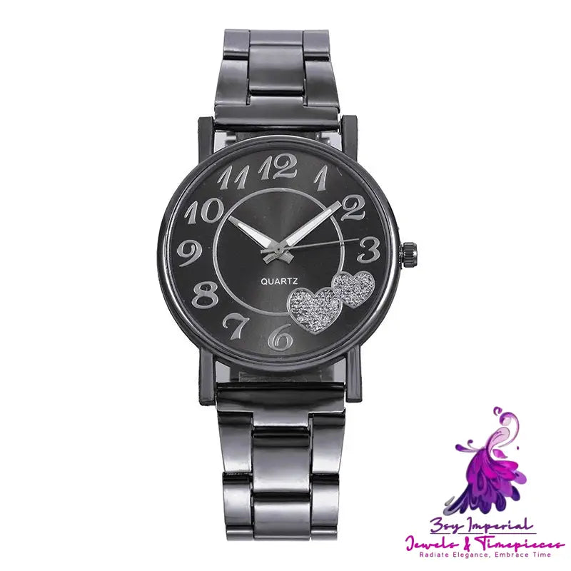 Women’s Love Steel Band Quartz Watch