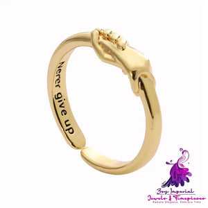 Love Hug Hands Ring