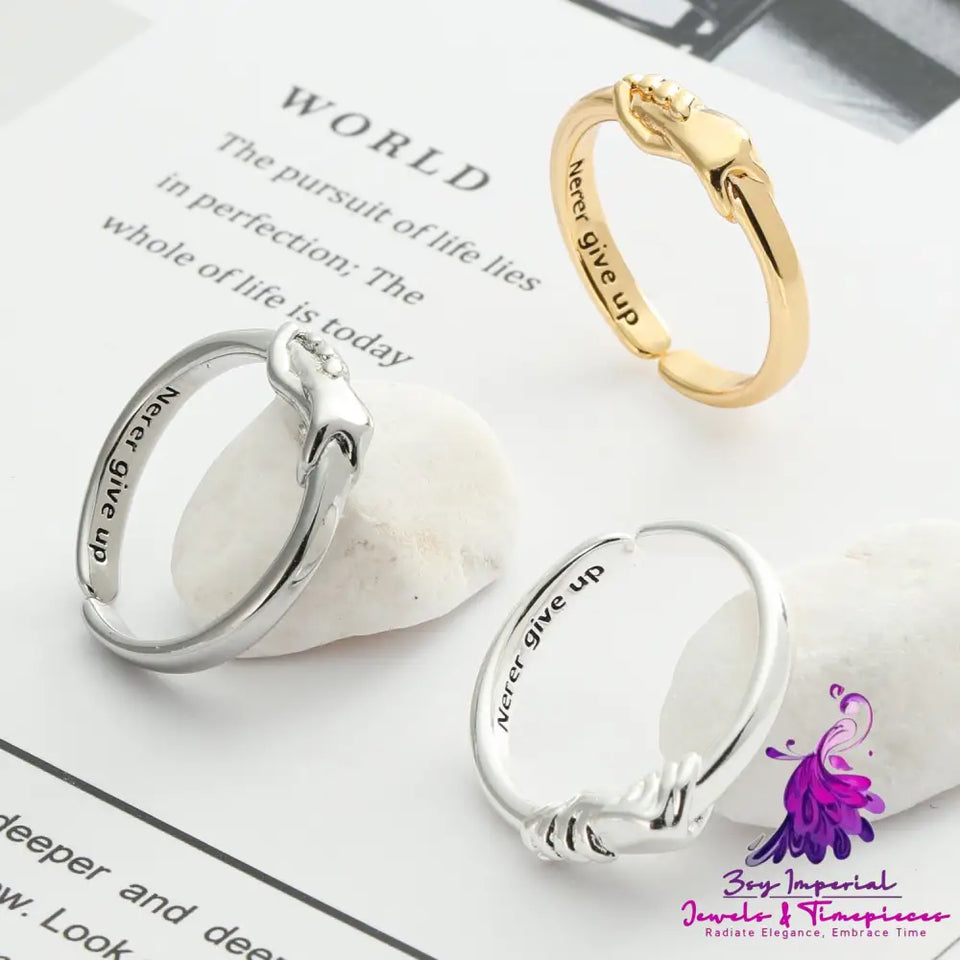 Love Hug Hands Ring