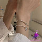 Women’s S925 Sterling Silver Love Square Brand Bracelet