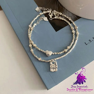 Women’s S925 Sterling Silver Love Square Brand Bracelet