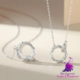 Fashion Thorn Rose Lovers Necklace