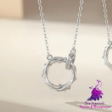 Fashion Thorn Rose Lovers Necklace