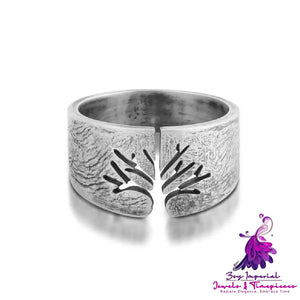 Titanium Steel Lucky Tree Ring