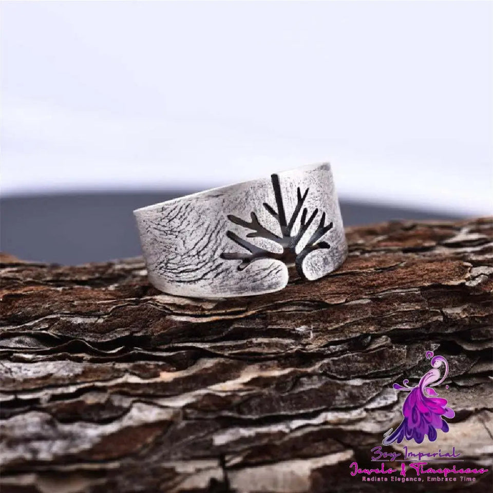 Titanium Steel Lucky Tree Ring