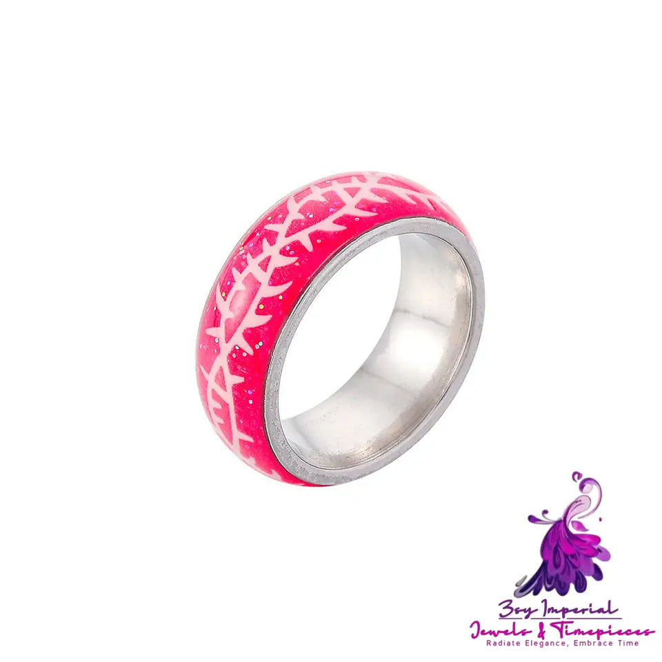 Luminous Crack Personality Ring