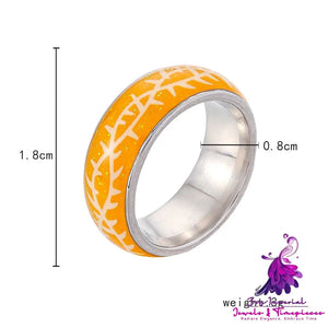 Luminous Crack Personality Ring