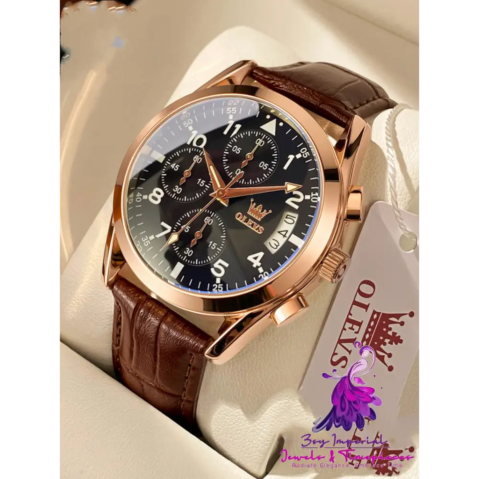 Luxury Luminous Men’s Quartz Watch