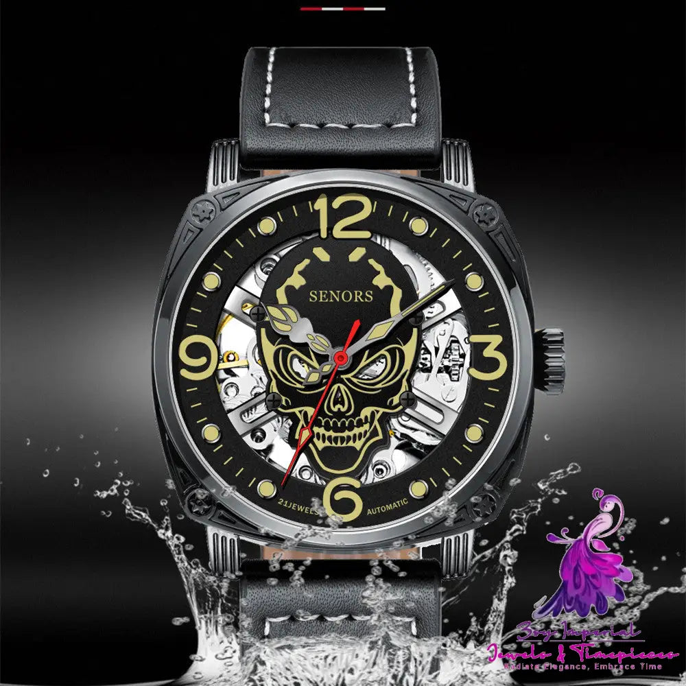 Super Luminous Skull Mechanical Watch