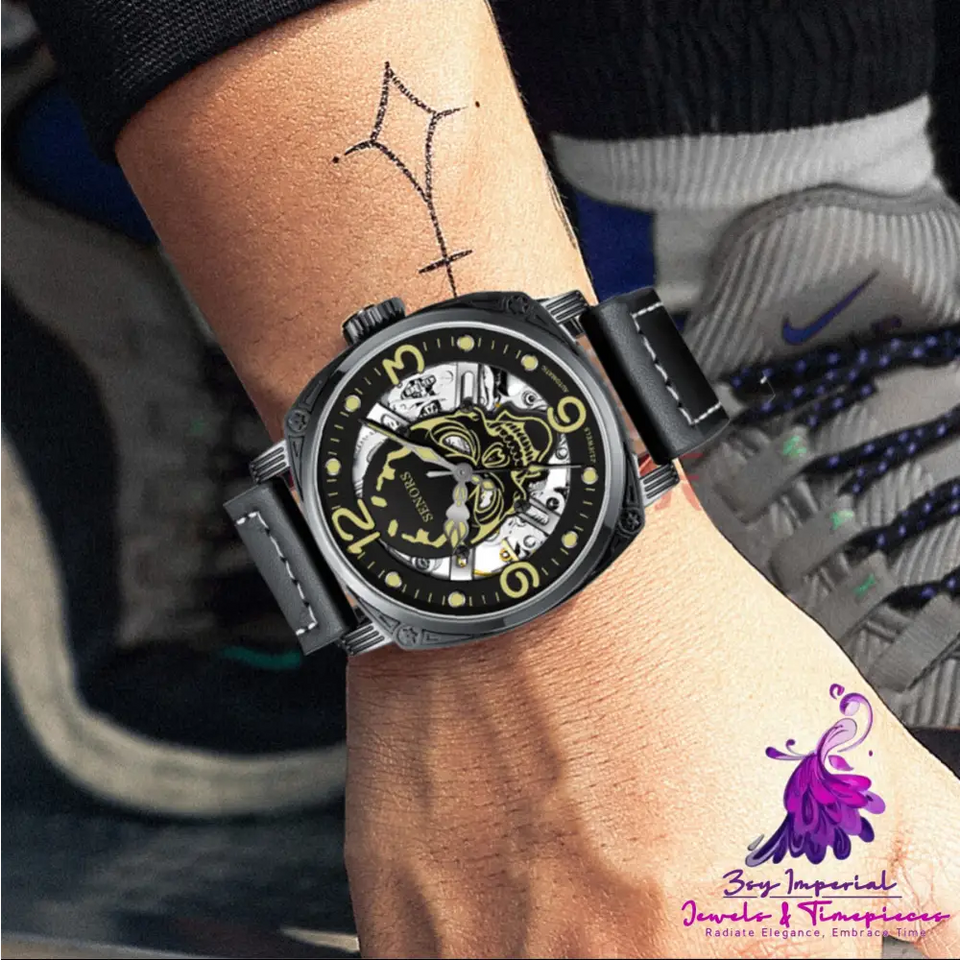 Super Luminous Skull Mechanical Watch