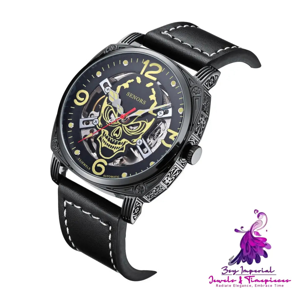 Super Luminous Skull Mechanical Watch