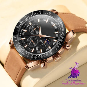 Men’s Fashion Timekeeping Multifunction Luminous Quartz