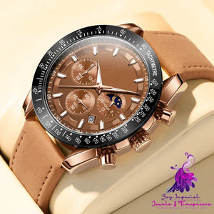 Men’s Fashion Timekeeping Multifunction Luminous Quartz