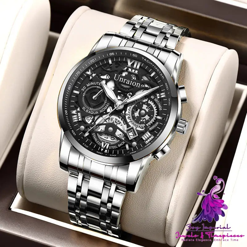 Luminous Non-mechanical Quartz Watch for Men