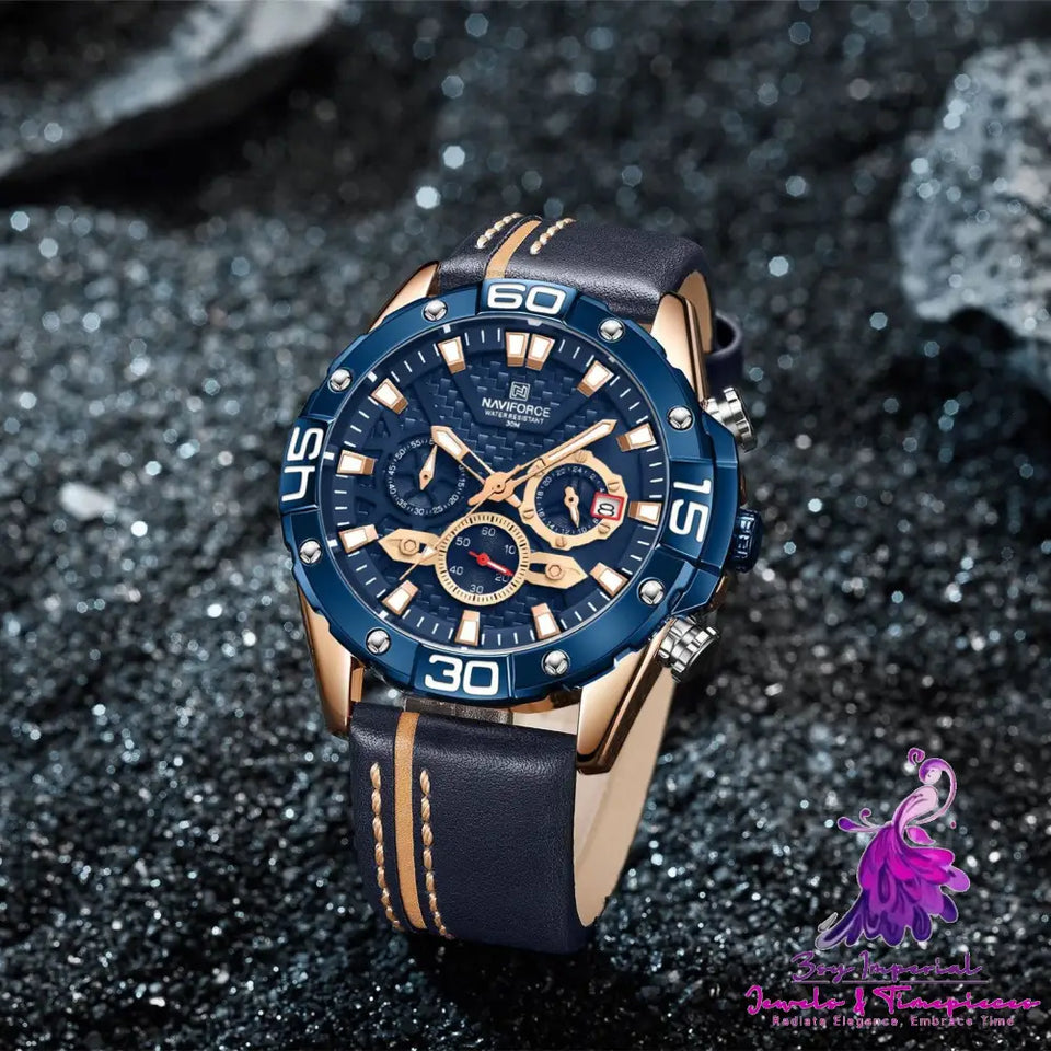 Luminous Pointer Waterproof Watch