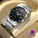 Luminous Waterproof Men’s Steel Quartz Watch