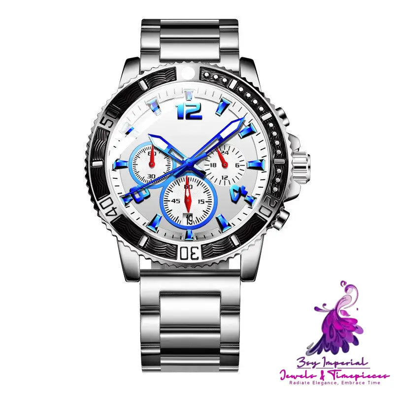 Sports Outdoor Multifunctional Steel Band Watch