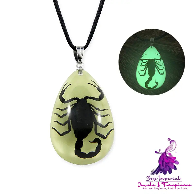 Luminous Scorpion Necklace