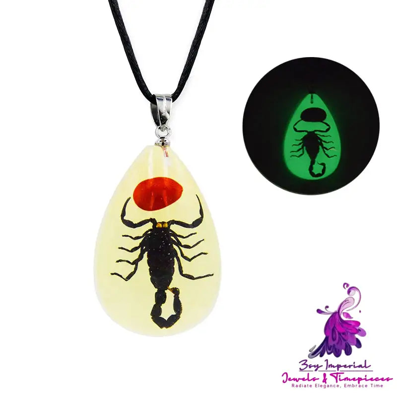 Luminous Scorpion Necklace