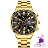 Luminous Stainless Steel Men’s Watch