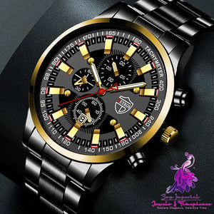 Luminous Stainless Steel Men’s Watch