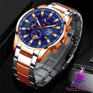 Luminous Stainless Steel Men’s Watch