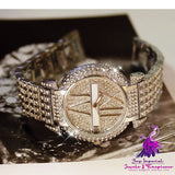 Luxury Diamond Stainless Steel Watch