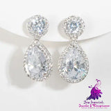 Water Drop Zircon Earrings