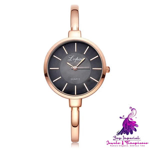 Luxury Rose Gold Quartz Bracelet Watch