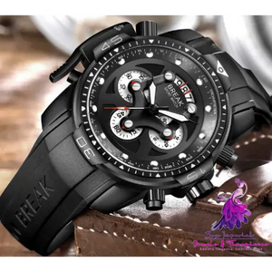 Luxury Rubber Band Sport Wristwatch