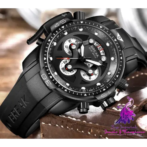 Luxury Rubber Band Sport Wristwatch