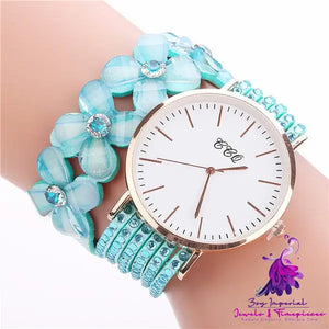 Luxury Velvet Drill Band Women’s Quartz Watch