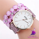 Luxury Velvet Drill Band Women’s Quartz Watch