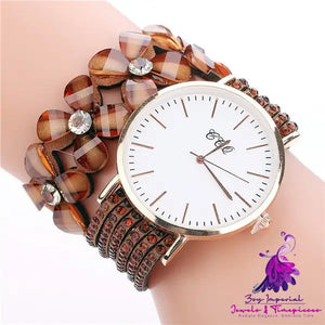 Luxury Velvet Drill Band Women’s Quartz Watch