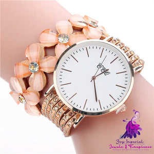 Luxury Velvet Drill Band Women’s Quartz Watch