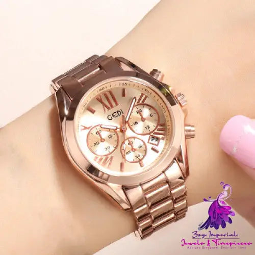 Luxury Rose Gold Casual Watch