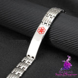 Personalized Pattern Titanium Steel Magnetic Bracelet