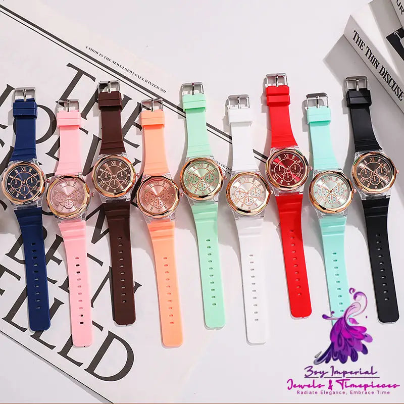 Makaron Ins Silicone Fashion Watch