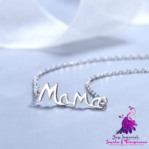 S925 Sterling Silver MaMa Necklace