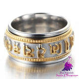 Retro Rotating Mantra Ring