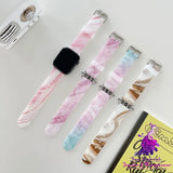 Printed Marbled Silicone Watch Strap