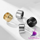 Matte Brushed Stainless Steel Men’s Ring