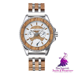 Sports Mechanical Feeling Men’s Wood Suit Watch