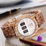 Multi Functional Mechanical Wooden Watch for Men