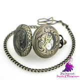 Flip Mechanical Pocket Watch Retro Movement Watch