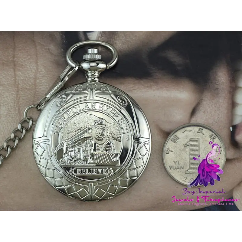 Flip Mechanical Pocket Watch Retro Movement Watch