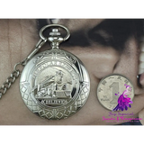 Flip Mechanical Pocket Watch Retro Movement Watch