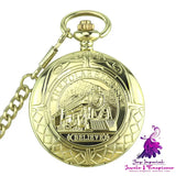 Flip Mechanical Pocket Watch Retro Movement Watch